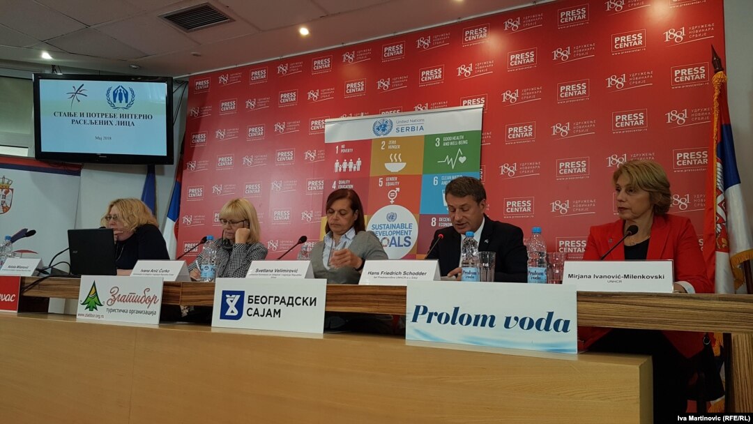 Pres konferencija o broju raseljenih sa Kosova u Beogradu 1. oktobra 2018.