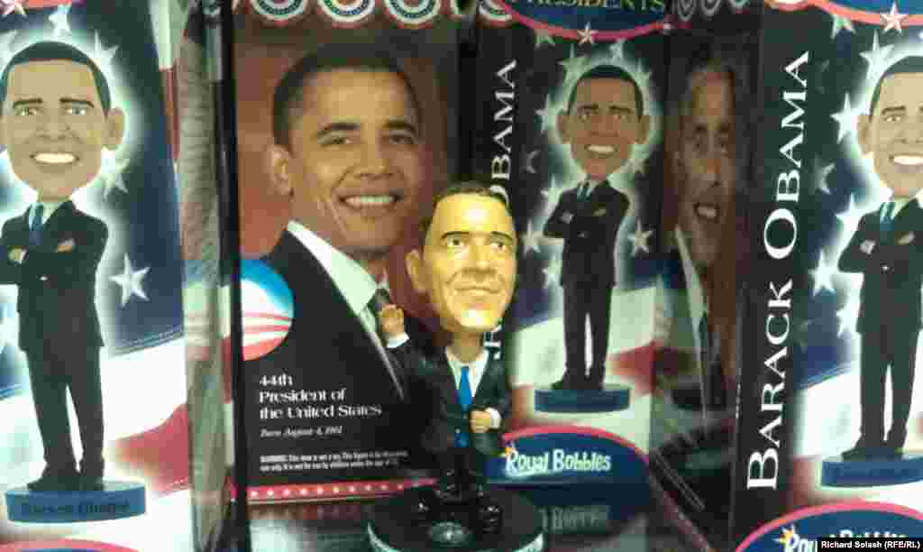 Obama bobble-head doll