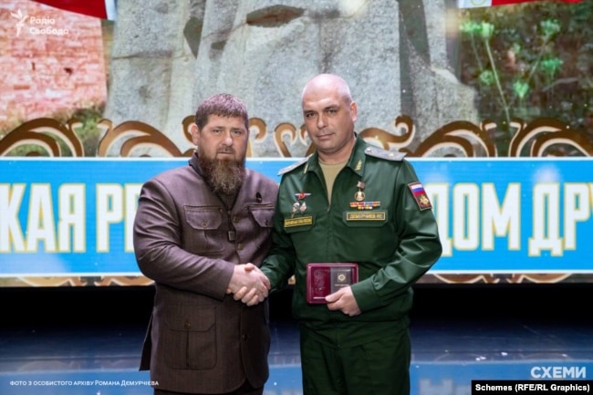 Рамзан Кадиров з Романом Дємурчієв