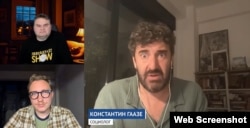 Скринщот из выпуска "The Breakfast Show" с Константином Гаазе