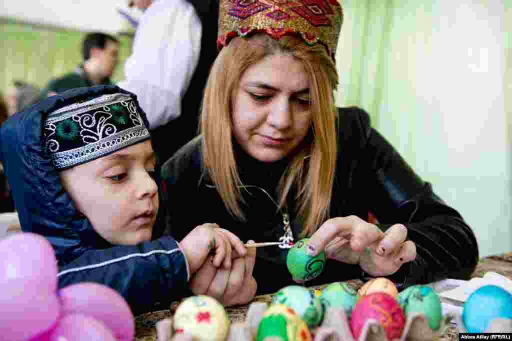 Celebration of Norouz in Baku, Azerbaijan