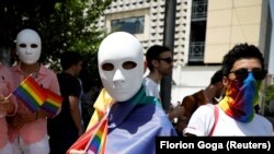 Detalj sa LGBT parade u Prištini u julu 2021. godine