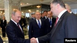 Уладзімер Пуцін і Пятро Парашэнка