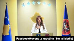 Ushtruesja e detyrës së Presidentes në Kosovë, Albulena Haxhiu.
