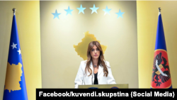 Albulena Haxhiu, ushtruese e detyrës së presidentit të Kosovës.