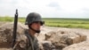 Nagorno-Karabakh -- An Armenian soldier on a frontline position east of Karabakh, 14May2010.