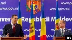 Victor Ponta şi Valeriu Streleţ, Chişinău, 27 august 2015