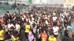 په کراچۍ کې ګڼو ښځو د ځغل په سیالۍ کې برخه اخیستې ده