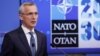 NATO Secretary-General Jens Stoltenberg gives a press conference ahead of an online NATO foreign and defense ministers' meeting at the alliance's headquarters in Brussels on May 31.