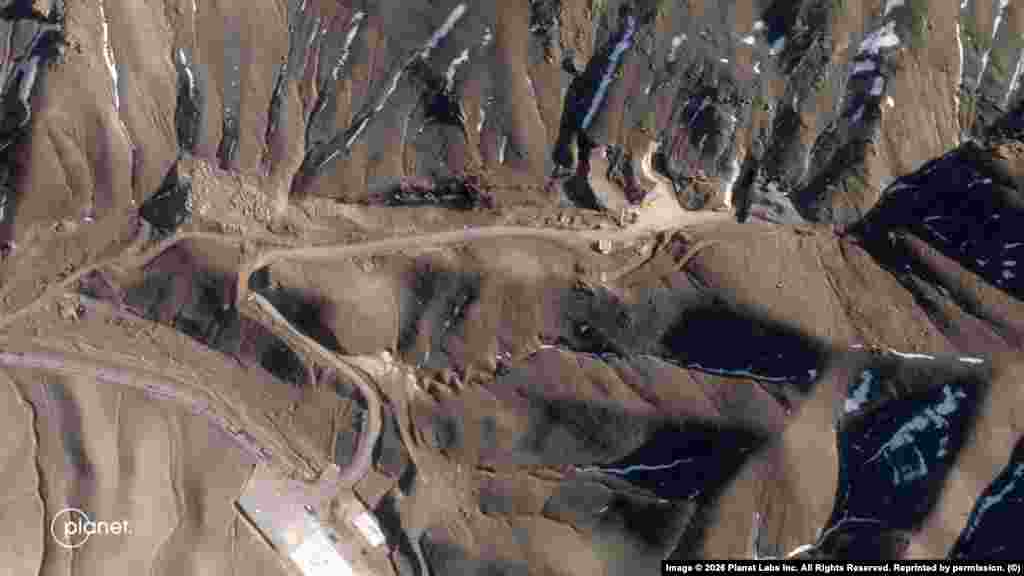 The image on the left of the Tabriz missile base in northwestern Iran was taken on February 23. The image on the right was taken six days later on March 1 after the base was attacked.