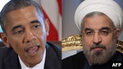 U.S. President Barack Obama (left) and Iranian President Hassan Rohani won't be shaking hands at the United Nations.