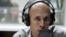 Russia -- Journalist Sergey Aslanyan in the studio radio "Mayak", 12Aug2009