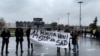 NOVI SAD SERBIA part of the citizens lit candles in memory of the people who lost their lives at the railway station.