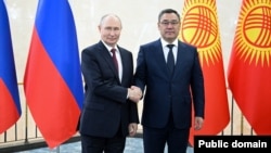 Владимир Путин жана Садыр Жапаров. Бишкек. 1-сентябрь.