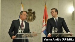 Pres-konferencija Sergeja Lavrova i Aleksandra Vučića, Beograd