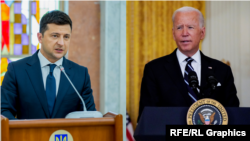 Ukrajinski predsjednik Volodimir Zelenski i američki predsjednik Joe Biden