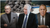 Бизнесмен Илья Трабер, президент России Владимир Путин, министр иностранных дел России Сергей Лавров
