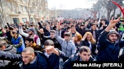 Акция протеста в Баку, 10 марта 2013