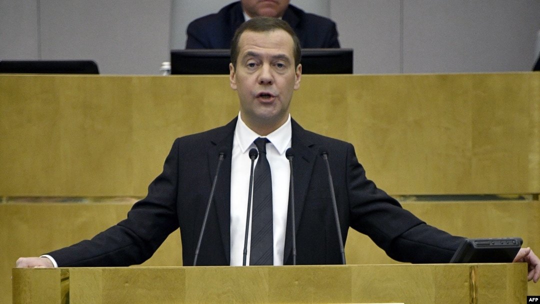 Russian Prime Minister Dmitry Medvedev (file photo)