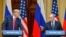 Donald Trump és Vlagyimir Putyin Helsinkiben 2018. július 16-án