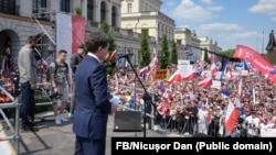 Nicușor Dan a transmis un mesaj la un miting electoral în sprijinul candidatului proeuropean Rafał Trzaskowski la alegerile prezidențiale din Polonia.