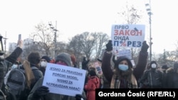 Sa protesta radnika na internetu i drugih frilensera 16. januara u Beogradu