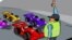 Azerbaijan - cartoon on upcoming Formula 1 rally