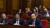 Armenia - Prime Minister Hovik Abrahamian and members of his cabinet attend a parliament debate in Yerevan, 13Jun2016.