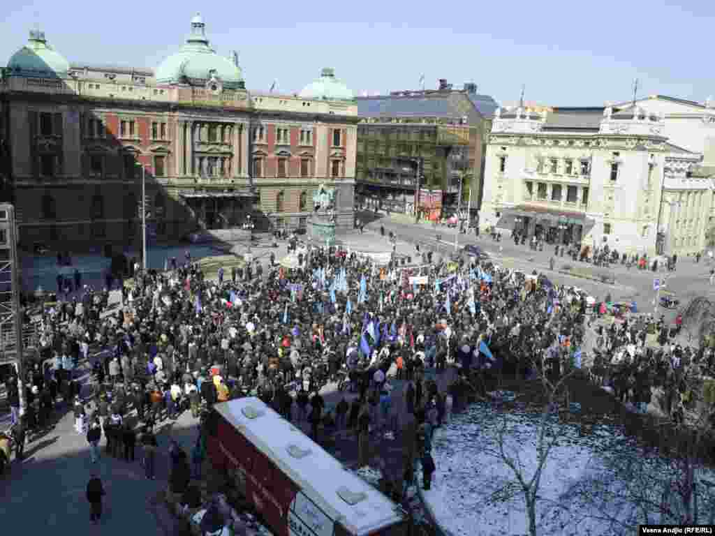 Obeležavanje 20. godišnjice martovskih demonstracija, 9. mart 2011