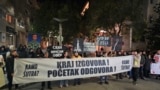 Protest against violence and demand for the resignation of the top security officials in Podgorica, Montenegro
