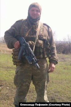 Олександр Пафомкін у зоні бойових дій на Донбасі