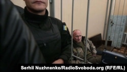 Засідання суду у справі щодо лідера «Добровольчого руху ОУН» Миколи Коханівського, Київ, 24 жовтня 2017 року