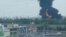 Fuel tank at oil depot on fire in Russia's Voronezh