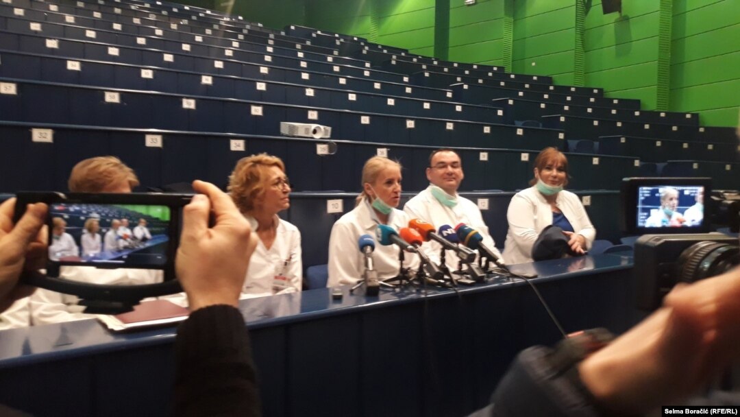 Press konferencija na Kliničkom centru u Sarajevu