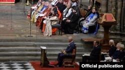 UK - Prince Charles attends an ecumenical service at Westminster Abbey held in memory of victims of the Armenian genocide, London, 28Oct2015.