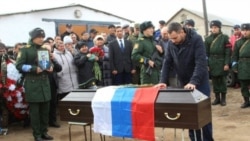 Похороны убитого на учебном полигоне многодетного мобилизованного Ивана Полянского