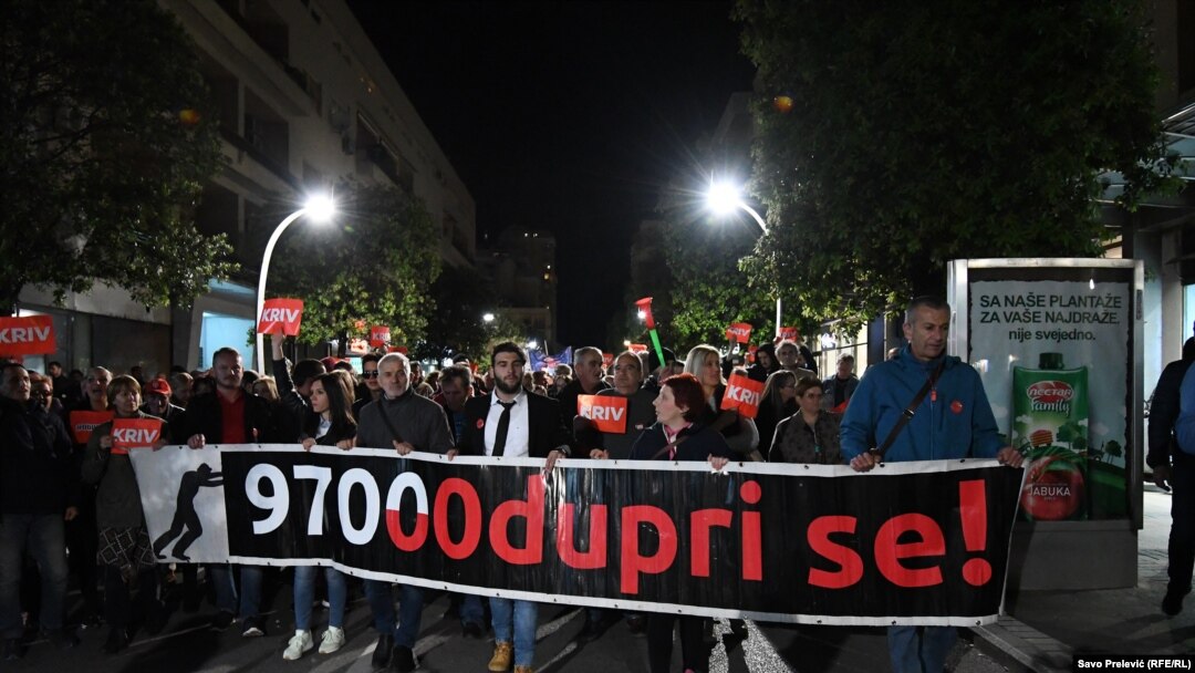 Deseti protest "Odupri se" u Podgorici 