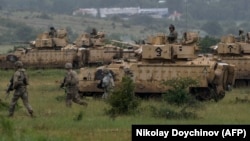 BULGARIA -- U.S. army soldiers take part in the joint military tactical training exercise "Balkan Sentinel 21" with Bulgarian and Georgian armies at Novo Selo military ground, May 31, 2021