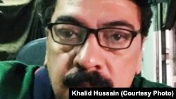 Pakistani cartoonist Khalid Hussain