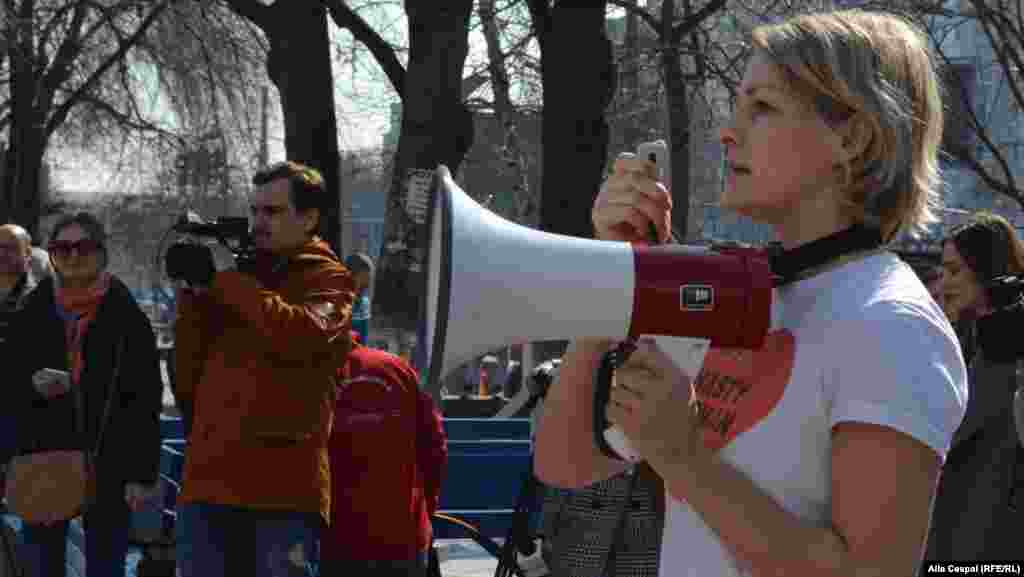 Polina Ceastuhina, una din organizatoarele Marșului de la Chișinău...