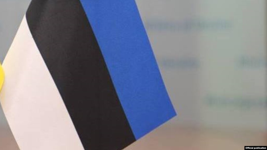 Estoniya bayrağı.