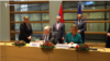 Armenia - Minister of Foreign Affair of Armenia Edward Nalbandian and High Representative of the European Union for Foreign Affairs and Security Policy Federica Mogherini sign the EU-Armenia agreement, Brussels, 24 Nov, 2017