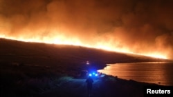 Një zjarr i madh digjet pranë Izmirit, Turqi, 3 korrik 2025.