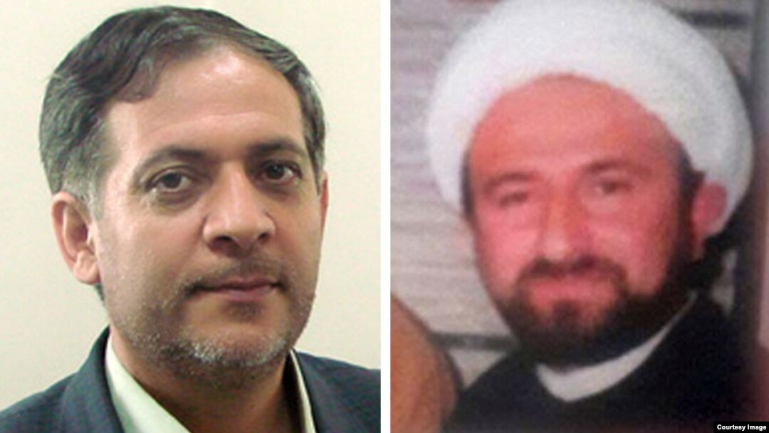 محمد نوری (راست) مشاور هنری مهدی کروبی و فتحعلی حسینی، فرماندار رزن.