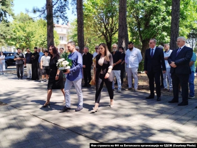 SDSM delegation led by Metodija Kunovski paid tribute to Russian Consul Alexander A. Rostkovsky
