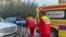 Kazakhstan – Sanaviation employees take Yerbayan Mukhtar to the airport. Astana, September 27, 2024.
