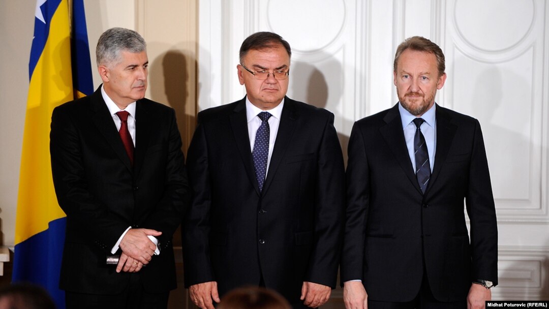 Članovi Predsjedništva BiH Dragan Čović, Mladen Ivanić i Bakir Izetbegović