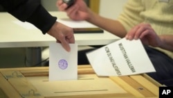 Votimet për zgjedhjet presidenciale në Finlandë. Helsinki, 28 janar 2024. 
