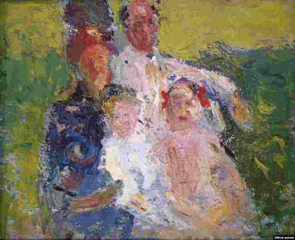 Richard Gerstl, The Schönberg Family, Late July 1908, Oil on canvas, 88,8 x 109,7 cm, Museum Moderner Kunst Stiftung Ludwig Vienna