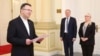 Ali Moujani, Iran's ambassador to Georgia, submits his credentials in Tbilisi earlier this year. 